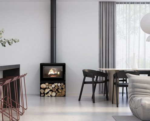 VisionLINE Phoenix Wood Fireplace